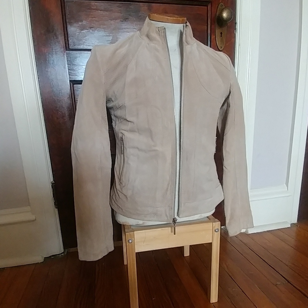 Suede Moto Jacket